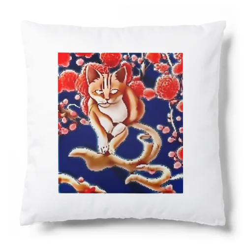 和風猫｢凡｣ Cushion