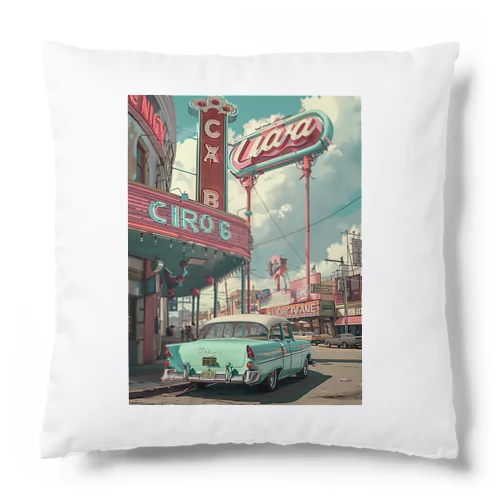 Vintage American City Cushion