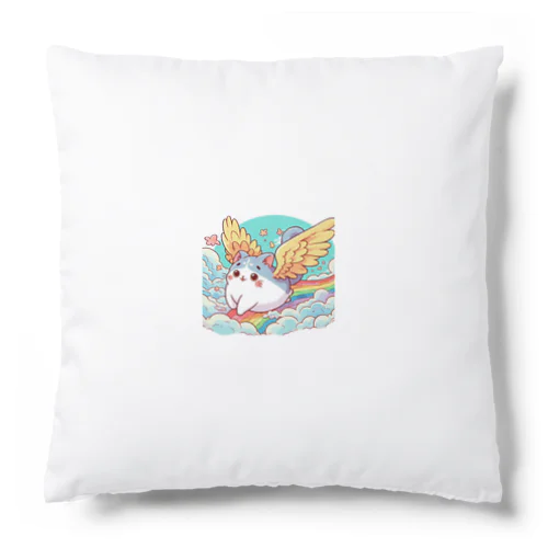 空飛ぶ猫アニメ風1 Cushion