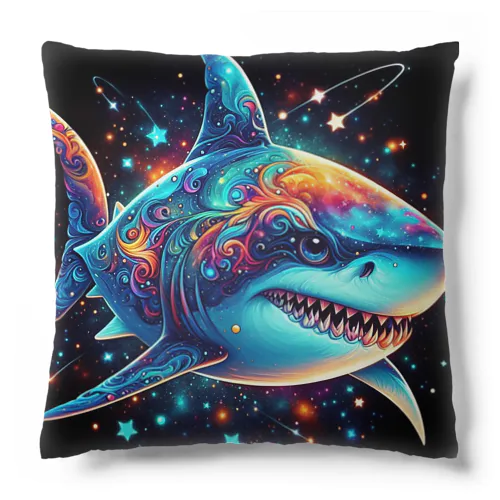 宇宙を泳ぐサメ君🦈💫🌠 Cushion