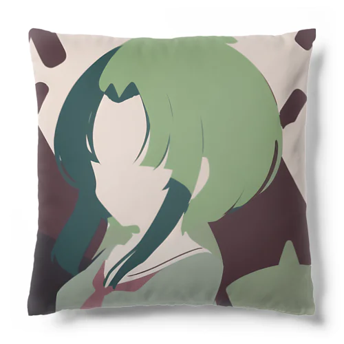 緑の女の子 Cushion