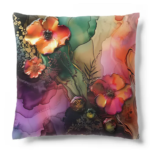 幻想的で綺麗な花　ラフルール　1859 Cushion