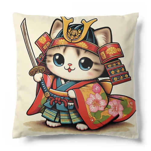 ネコSAMURAI Cushion