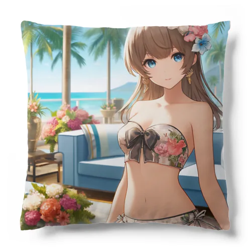 海と南国と水着と　夏休み Cushion