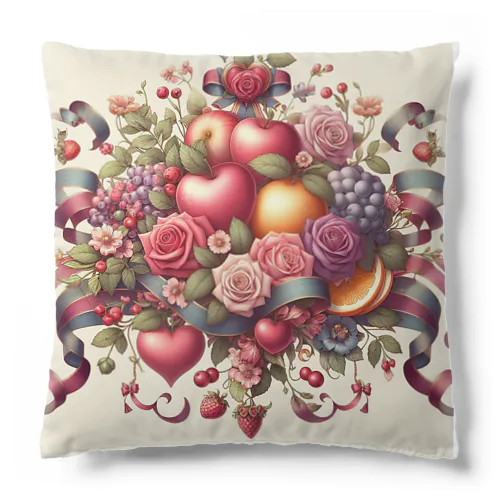 薔薇とフルーツのSweetな香り Cushion