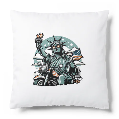 トーチを持ったおばちゃんライダー Cushion