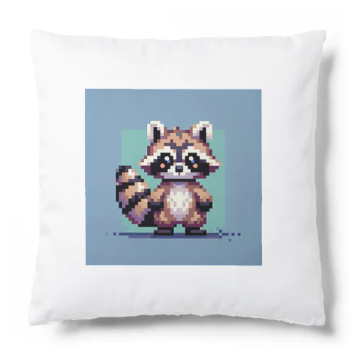 ドット絵アライグマちゃんTシャツサイズ Cushion