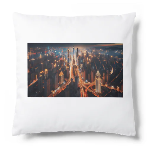 美しい都会の夜景 Cushion