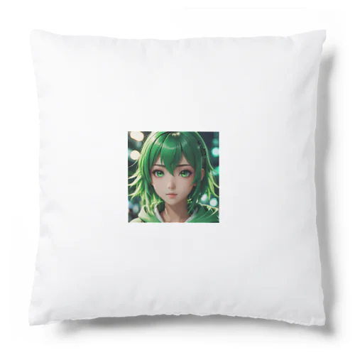 可愛らしいアニメキャラクターが描かれた美少女イラスト Cushion