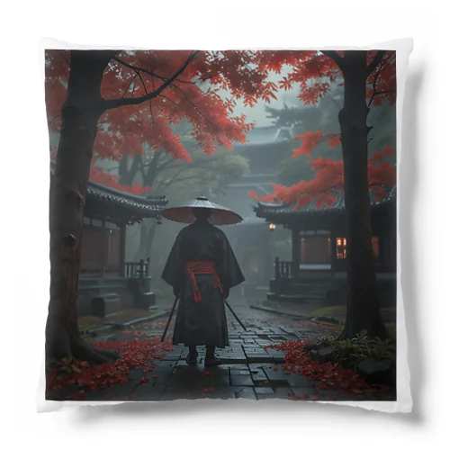 雨の中の侍 Cushion