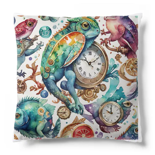 Fantastical　Chameleon Cushion