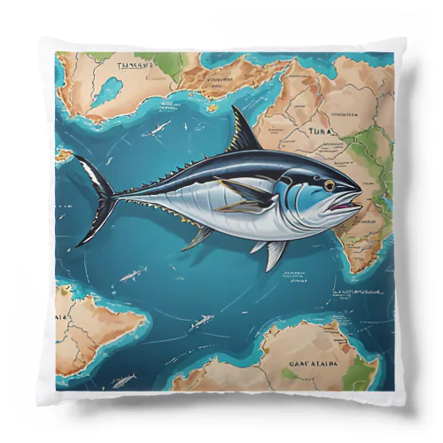 世界を旅するマグロ君 Cushion