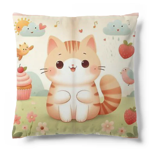 「可愛い猫」グッズ Cushion