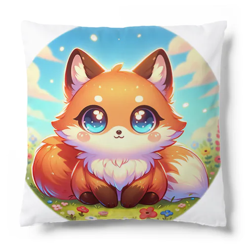 かわいい丸っこいキツネ Cushion