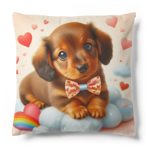ラブリーミニチュアダックスフンド Cushion