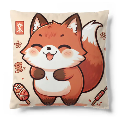 ぽっちゃりキツネグッズ Cushion