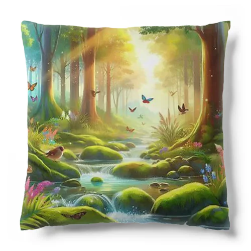 「幻想的な森」グッズ Cushion