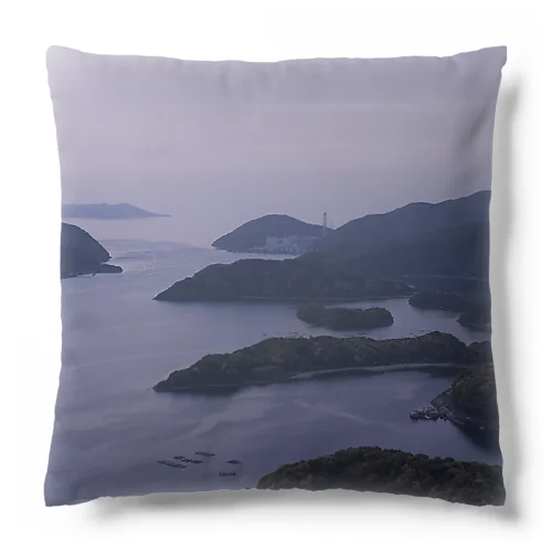 夕刻、日本海の多島美 Cushion