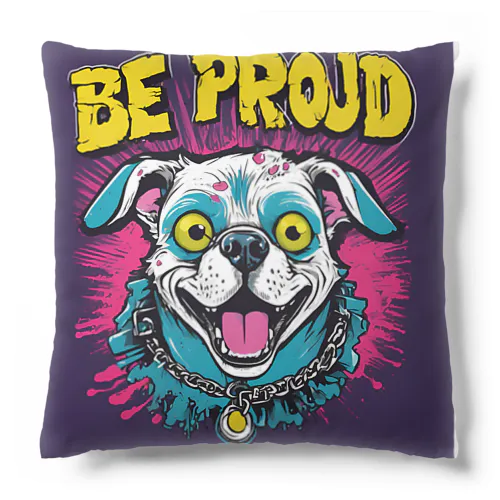 Be proudわんちゃんバンドT Cushion