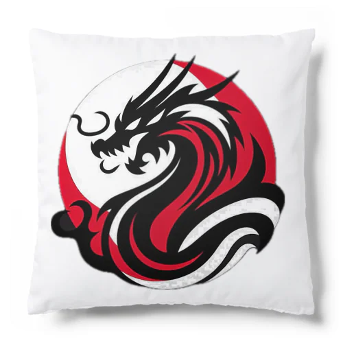 龍　黒赤 Cushion