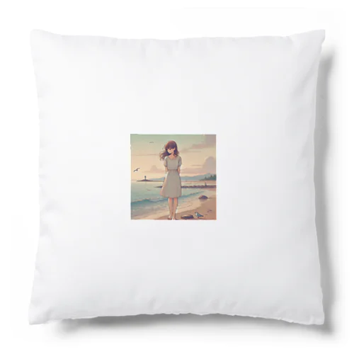 海辺の女の子 Cushion