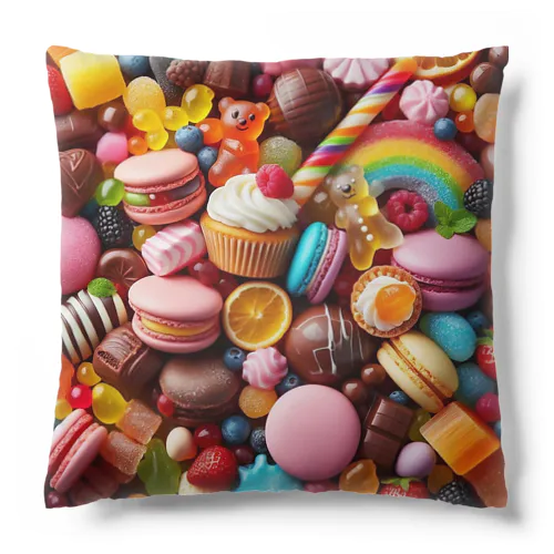 カラフルなスイーツ Cushion