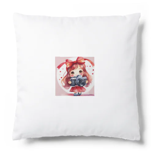 リボンカメラガール Cushion