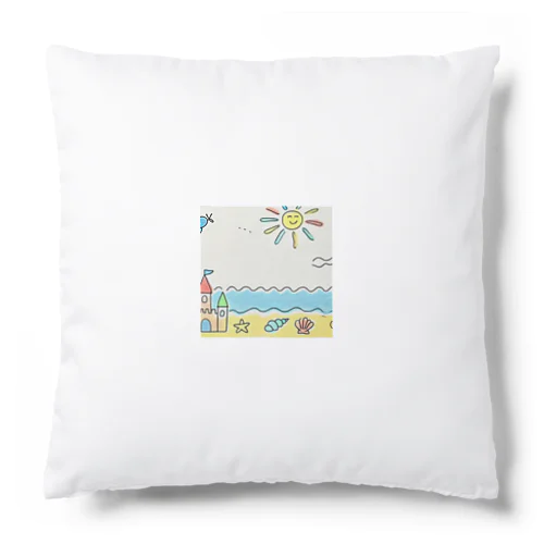 小学生の描いた思い出のビーチ Cushion