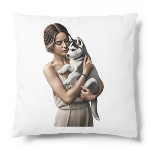 かわいさ満点！子犬のハスキー！ Cushion