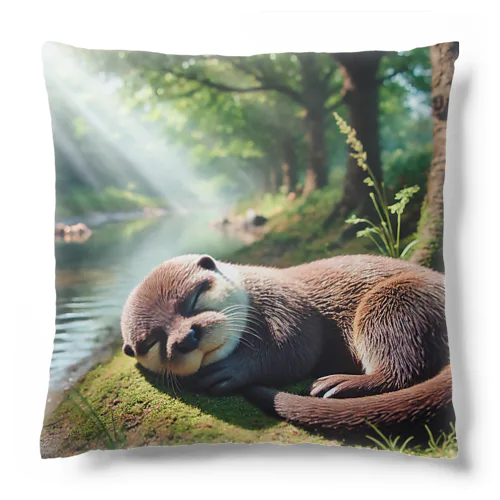 お昼寝カワウソ Cushion