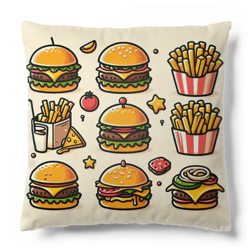 ハンバーガー Cushion