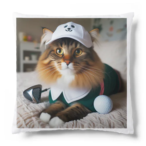 猫ゴルファー Cushion