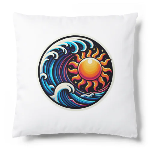 太陽と波 Cushion