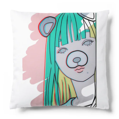 パンダ女子　女友達 Cushion