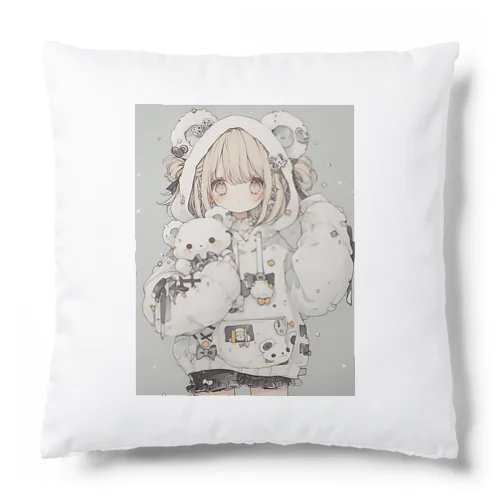 くまのこフード Cushion