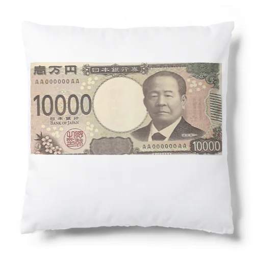 渋沢栄一　新一万円札プリント Cushion