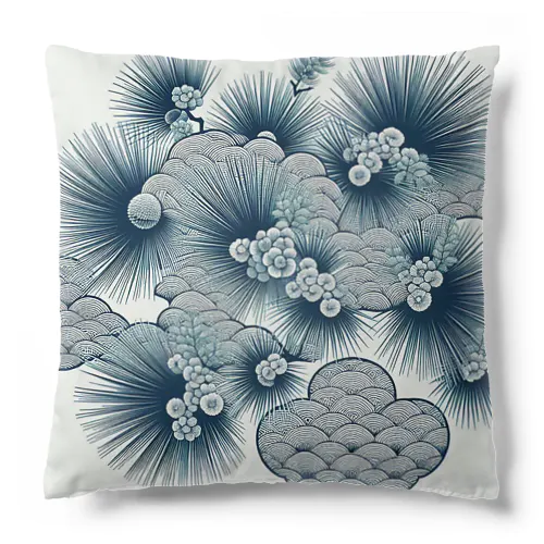 和風柄　笠松柄 Cushion