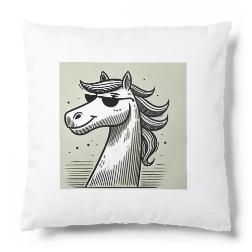 カッコいい馬が、まるでスタイリッシュなロッカーのようにサングラスを着用！ Cushion