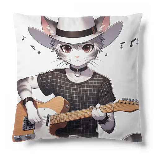 The Cats: ギター担当、ニャー。 Cushion