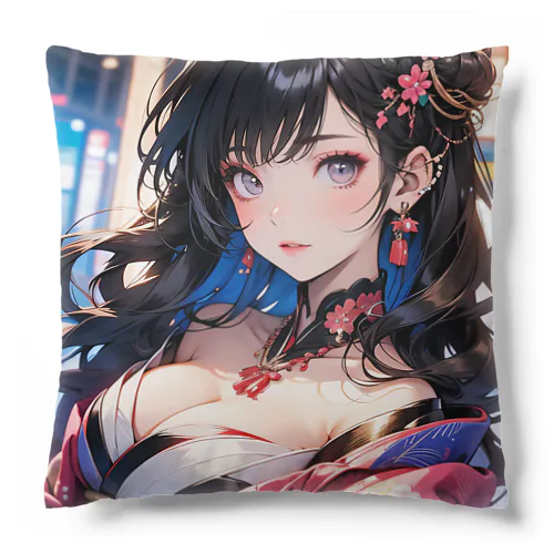夜の花街の美しき舞姫 Cushion