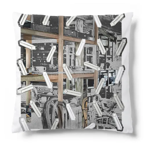 パビリオン構想展グッズのあれこれ（フライヤーver） Cushion
