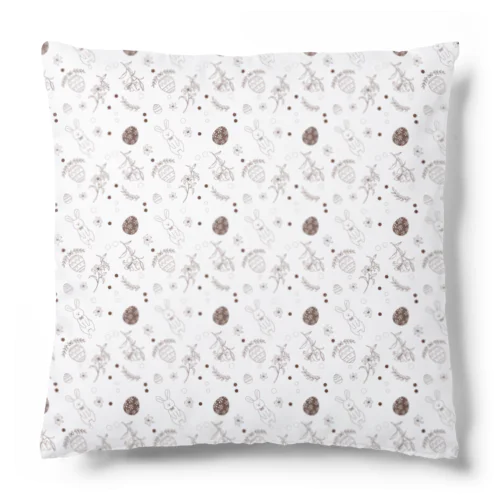 EasterLillyパターンA【ブラウン】 Cushion