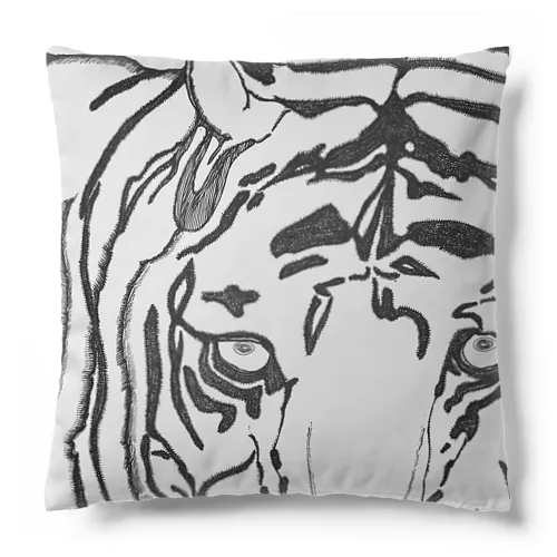 White Tiger Cushion