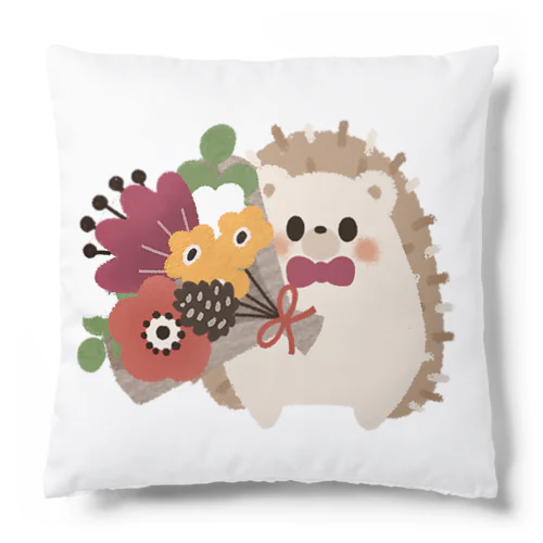 ハリネズミ&ブーケ Cushion