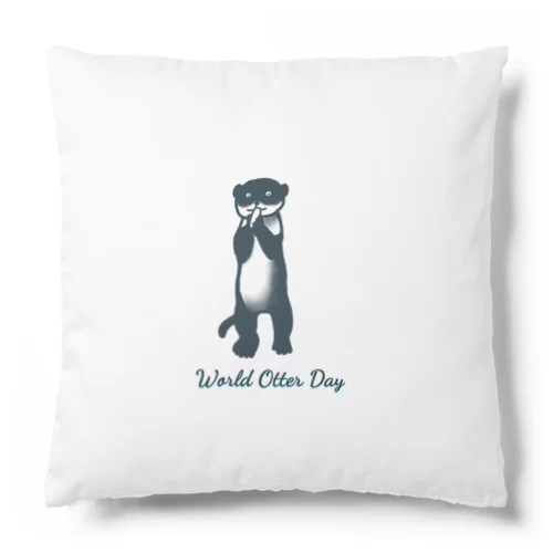World Otter Day Cushion