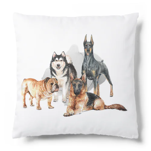 ちょっぴり強面の大きい犬たち。 Cushion