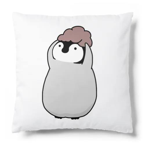 脳みそ掲げペンギン Cushion