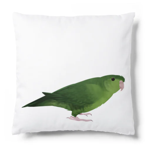 サザナミインコ　グリーン【まめるりはことり】 Cushion