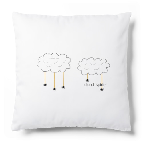 cloud spider 「雲から蜘蛛」 Cushion