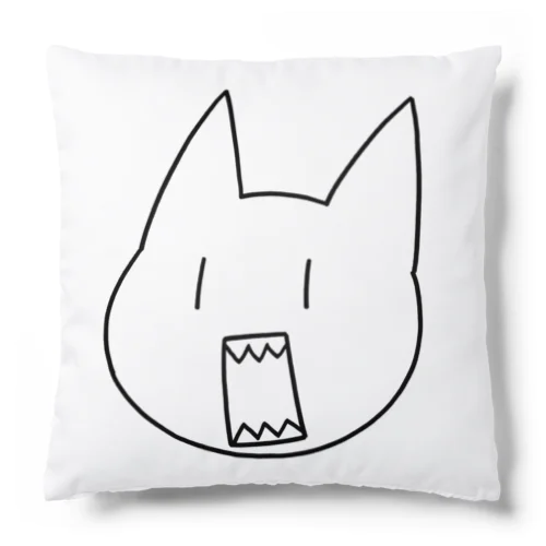 威嚇する猫 Cushion